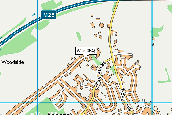 WD5 0BQ map - OS VectorMap District (Ordnance Survey) WD5 0BQ map - OS VectorMap District (Ordnance Survey)