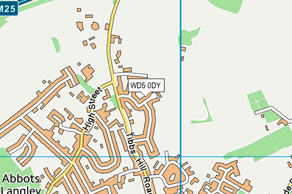 WD5 0DY map - OS VectorMap District (Ordnance Survey) WD5 0DY map - OS VectorMap District (Ordnance Survey)