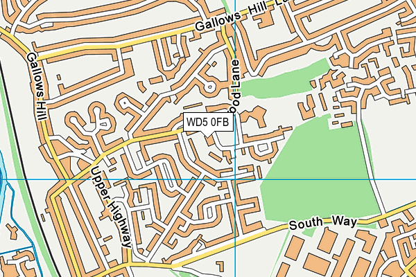 WD5 0FB map - OS VectorMap District (Ordnance Survey) WD5 0FB map - OS VectorMap District (Ordnance Survey)
