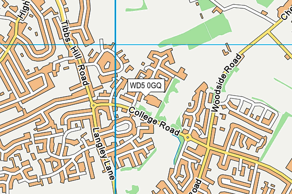WD5 0GQ map - OS VectorMap District (Ordnance Survey) WD5 0GQ map - OS VectorMap District (Ordnance Survey)