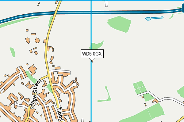 WD5 0GX map - OS VectorMap District (Ordnance Survey) WD5 0GX map - OS VectorMap District (Ordnance Survey)