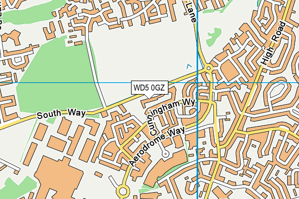 WD5 0GZ map - OS VectorMap District (Ordnance Survey) WD5 0GZ map - OS VectorMap District (Ordnance Survey)