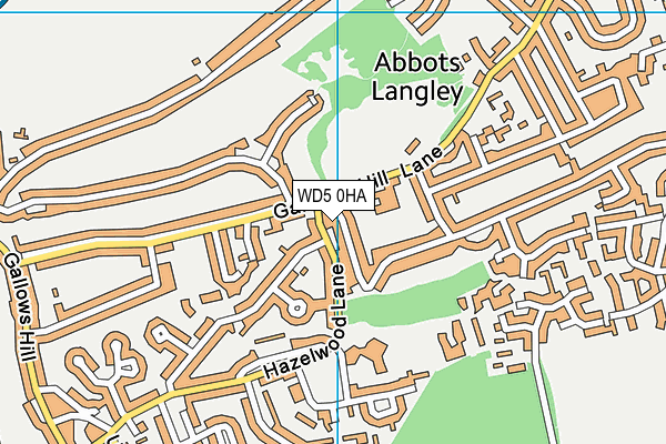 WD5 0HA map - OS VectorMap District (Ordnance Survey) WD5 0HA map - OS VectorMap District (Ordnance Survey)