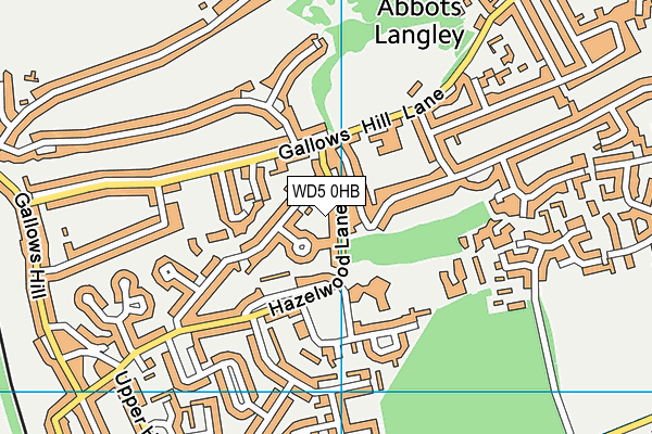 WD5 0HB map - OS VectorMap District (Ordnance Survey) WD5 0HB map - OS VectorMap District (Ordnance Survey)