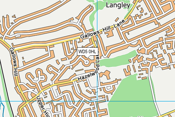 WD5 0HL map - OS VectorMap District (Ordnance Survey) WD5 0HL map - OS VectorMap District (Ordnance Survey)