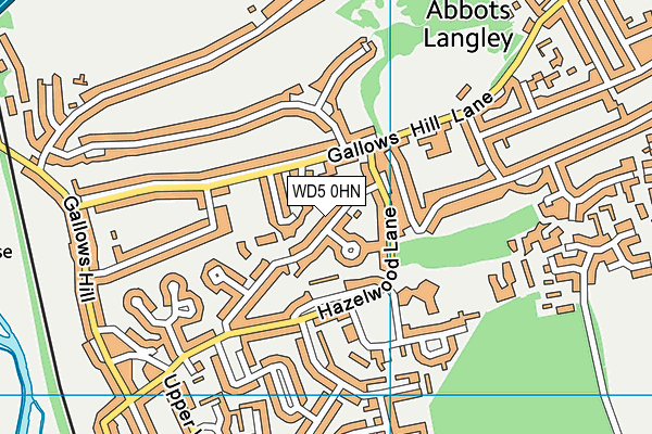 WD5 0HN map - OS VectorMap District (Ordnance Survey) WD5 0HN map - OS VectorMap District (Ordnance Survey)
