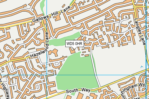 WD5 0HR map - OS VectorMap District (Ordnance Survey) WD5 0HR map - OS VectorMap District (Ordnance Survey)