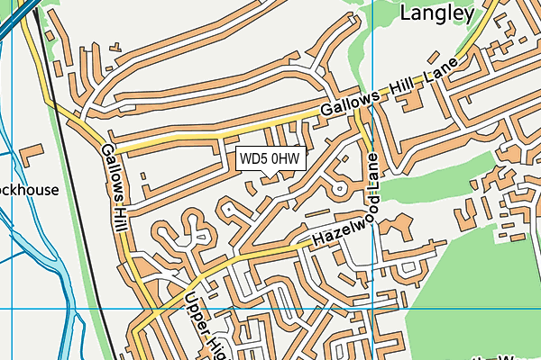 WD5 0HW map - OS VectorMap District (Ordnance Survey) WD5 0HW map - OS VectorMap District (Ordnance Survey)