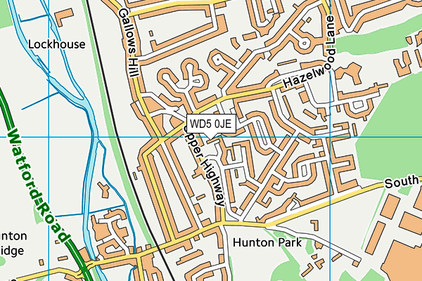 WD5 0JE map - OS VectorMap District (Ordnance Survey) WD5 0JE map - OS VectorMap District (Ordnance Survey)