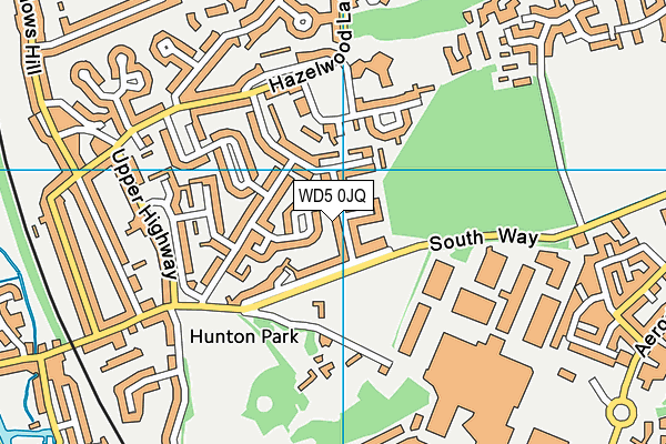 WD5 0JQ map - OS VectorMap District (Ordnance Survey) WD5 0JQ map - OS VectorMap District (Ordnance Survey)