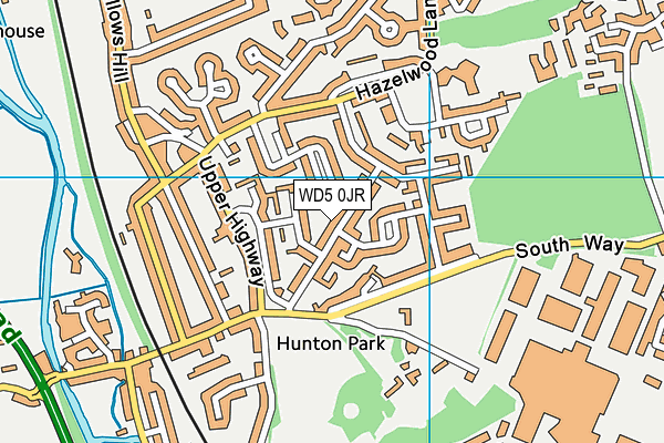 WD5 0JR map - OS VectorMap District (Ordnance Survey) WD5 0JR map - OS VectorMap District (Ordnance Survey)