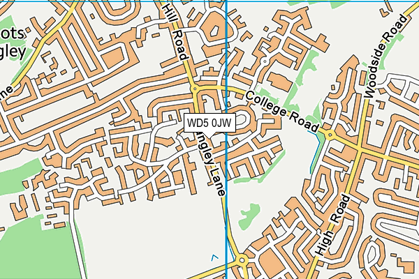 WD5 0JW map - OS VectorMap District (Ordnance Survey) WD5 0JW map - OS VectorMap District (Ordnance Survey)