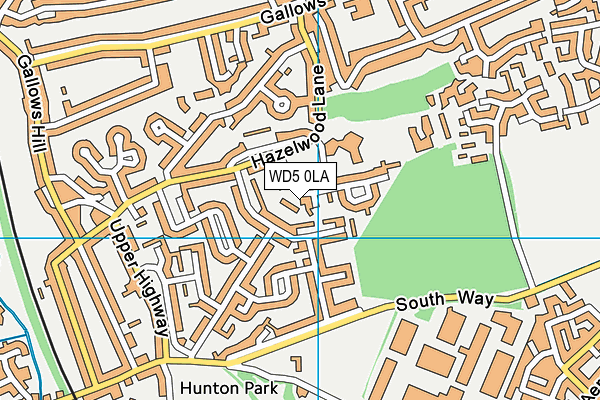 WD5 0LA map - OS VectorMap District (Ordnance Survey) WD5 0LA map - OS VectorMap District (Ordnance Survey)