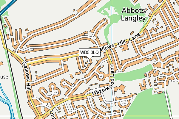 WD5 0LQ map - OS VectorMap District (Ordnance Survey) WD5 0LQ map - OS VectorMap District (Ordnance Survey)