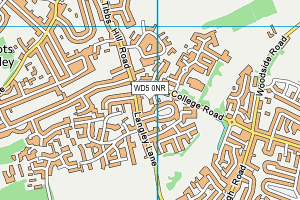 WD5 0NR map - OS VectorMap District (Ordnance Survey) WD5 0NR map - OS VectorMap District (Ordnance Survey)
