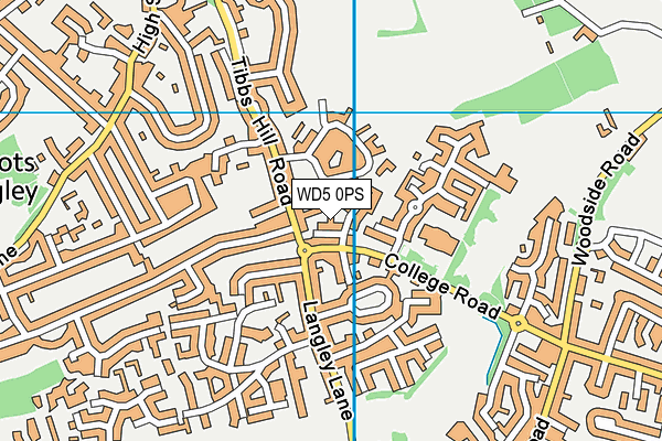 WD5 0PS map - OS VectorMap District (Ordnance Survey) WD5 0PS map - OS VectorMap District (Ordnance Survey)