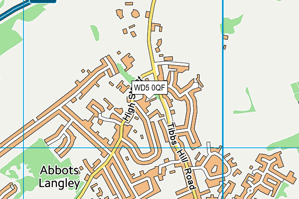 WD5 0QF map - OS VectorMap District (Ordnance Survey) WD5 0QF map - OS VectorMap District (Ordnance Survey)