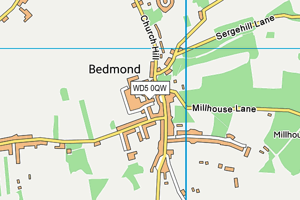 WD5 0QW map - OS VectorMap District (Ordnance Survey) WD5 0QW map - OS VectorMap District (Ordnance Survey)