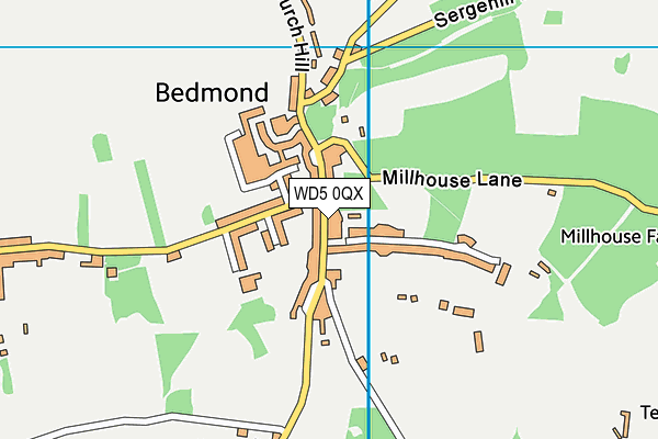 WD5 0QX map - OS VectorMap District (Ordnance Survey) WD5 0QX map - OS VectorMap District (Ordnance Survey)