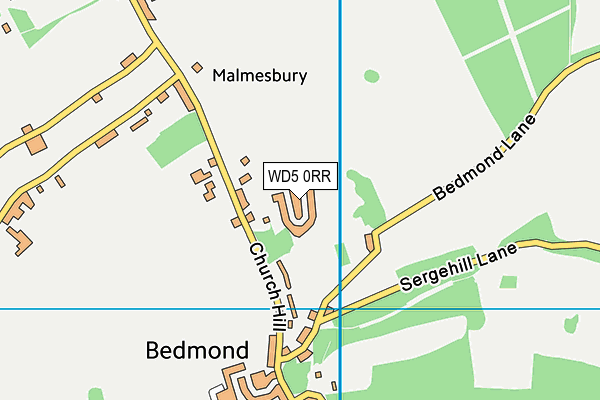 WD5 0RR map - OS VectorMap District (Ordnance Survey) WD5 0RR map - OS VectorMap District (Ordnance Survey)