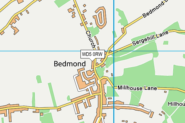 WD5 0RW map - OS VectorMap District (Ordnance Survey) WD5 0RW map - OS VectorMap District (Ordnance Survey)