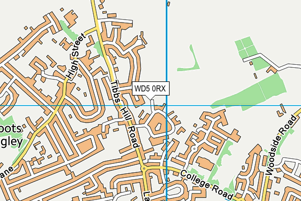 WD5 0RX map - OS VectorMap District (Ordnance Survey) WD5 0RX map - OS VectorMap District (Ordnance Survey)