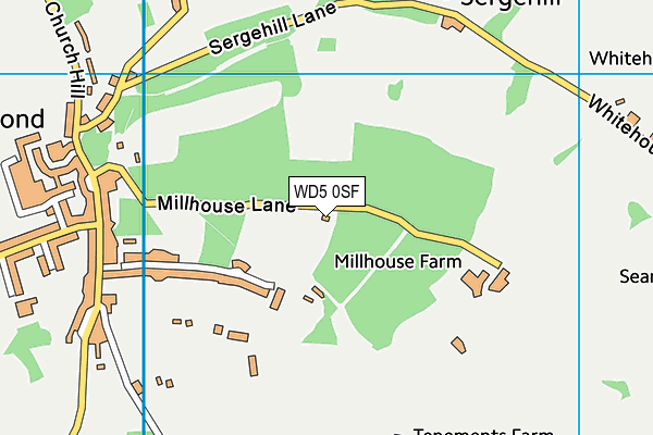 WD5 0SF map - OS VectorMap District (Ordnance Survey) WD5 0SF map - OS VectorMap District (Ordnance Survey)