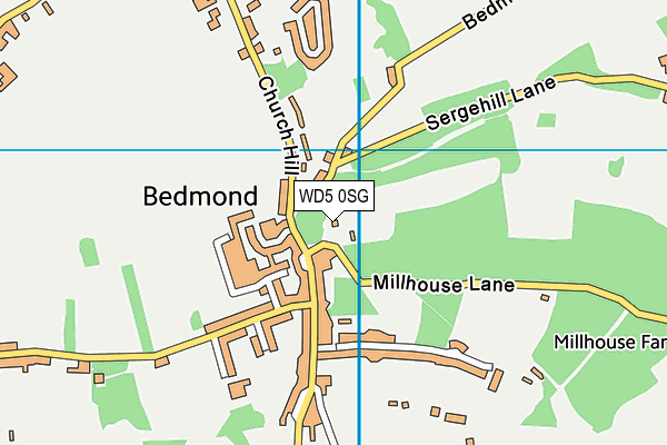WD5 0SG map - OS VectorMap District (Ordnance Survey) WD5 0SG map - OS VectorMap District (Ordnance Survey)
