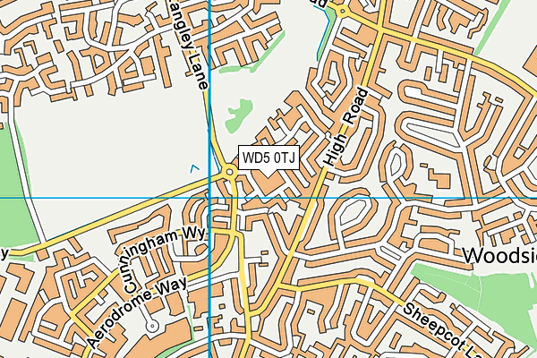 WD5 0TJ map - OS VectorMap District (Ordnance Survey) WD5 0TJ map - OS VectorMap District (Ordnance Survey)