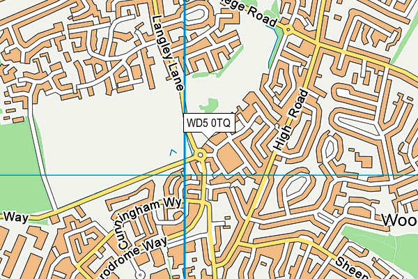 WD5 0TQ map - OS VectorMap District (Ordnance Survey) WD5 0TQ map - OS VectorMap District (Ordnance Survey)