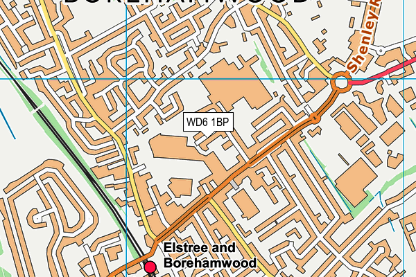 WD6 1BP map - OS VectorMap District (Ordnance Survey) WD6 1BP map - OS VectorMap District (Ordnance Survey)