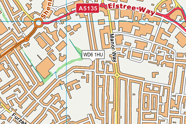 WD6 1HU map - OS VectorMap District (Ordnance Survey) WD6 1HU map - OS VectorMap District (Ordnance Survey)