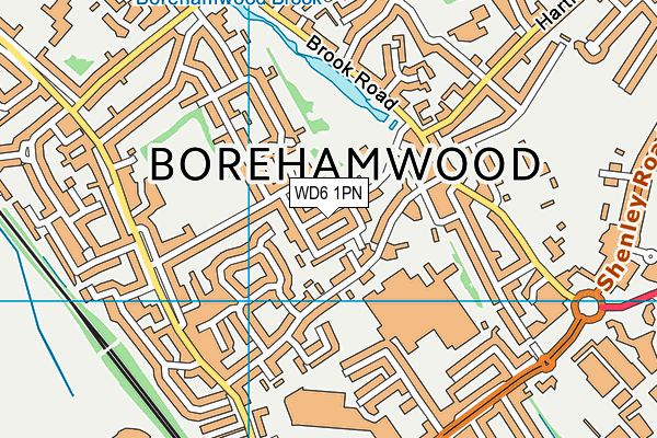 WD6 1PN map - OS VectorMap District (Ordnance Survey) WD6 1PN map - OS VectorMap District (Ordnance Survey)