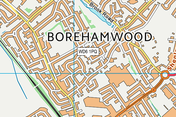 WD6 1PQ map - OS VectorMap District (Ordnance Survey) WD6 1PQ map - OS VectorMap District (Ordnance Survey)