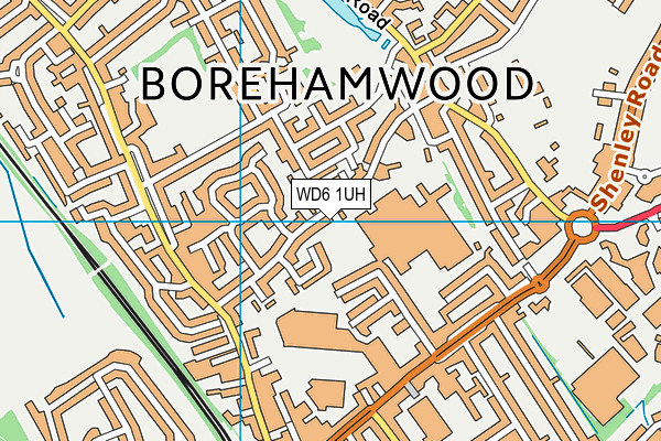 WD6 1UH map - OS VectorMap District (Ordnance Survey) WD6 1UH map - OS VectorMap District (Ordnance Survey)