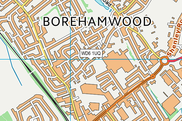 WD6 1UQ map - OS VectorMap District (Ordnance Survey) WD6 1UQ map - OS VectorMap District (Ordnance Survey)