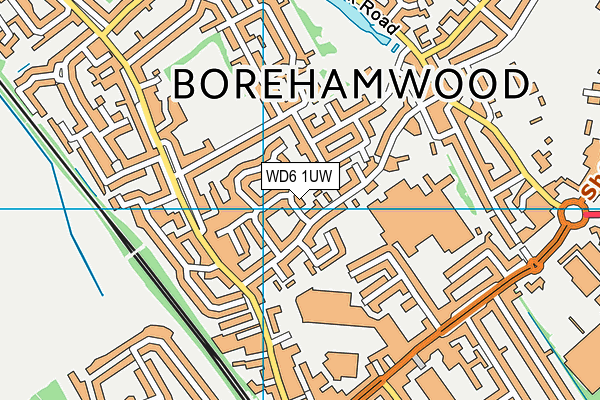 WD6 1UW map - OS VectorMap District (Ordnance Survey) WD6 1UW map - OS VectorMap District (Ordnance Survey)