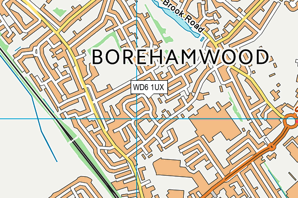 WD6 1UX map - OS VectorMap District (Ordnance Survey) WD6 1UX map - OS VectorMap District (Ordnance Survey)