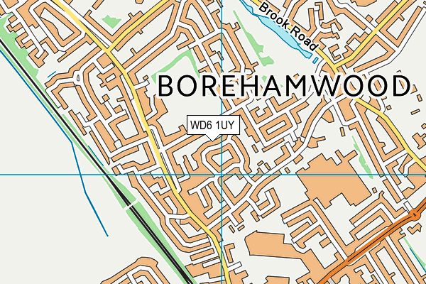 WD6 1UY map - OS VectorMap District (Ordnance Survey) WD6 1UY map - OS VectorMap District (Ordnance Survey)