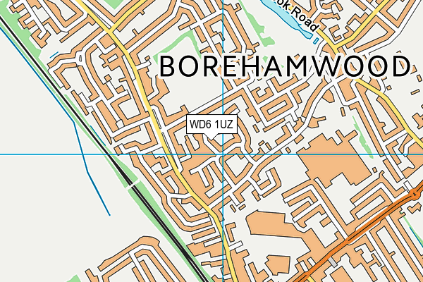WD6 1UZ map - OS VectorMap District (Ordnance Survey) WD6 1UZ map - OS VectorMap District (Ordnance Survey)