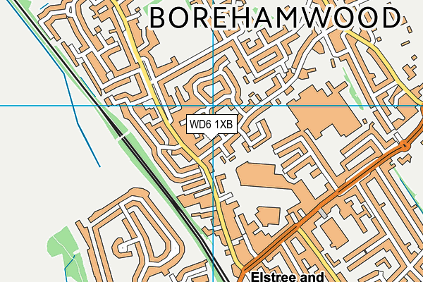 WD6 1XB map - OS VectorMap District (Ordnance Survey) WD6 1XB map - OS VectorMap District (Ordnance Survey)