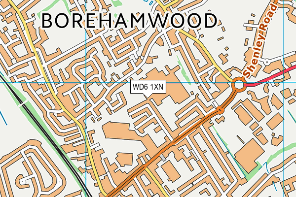 WD6 1XN map - OS VectorMap District (Ordnance Survey) WD6 1XN map - OS VectorMap District (Ordnance Survey)