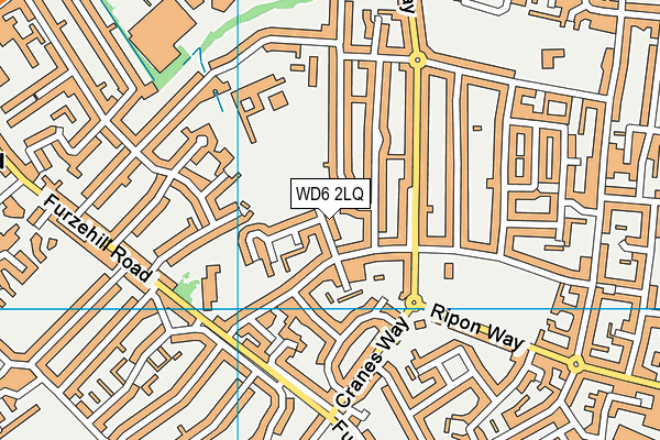 WD6 2LQ map - OS VectorMap District (Ordnance Survey) WD6 2LQ map - OS VectorMap District (Ordnance Survey)