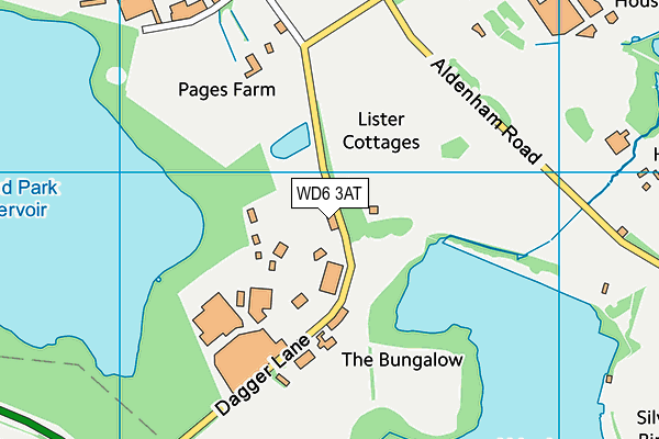 WD6 3AT map - OS VectorMap District (Ordnance Survey) WD6 3AT map - OS VectorMap District (Ordnance Survey)