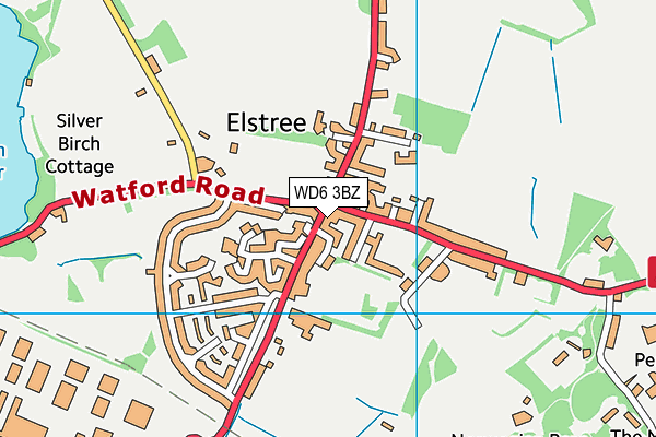 WD6 3BZ map - OS VectorMap District (Ordnance Survey) WD6 3BZ map - OS VectorMap District (Ordnance Survey)