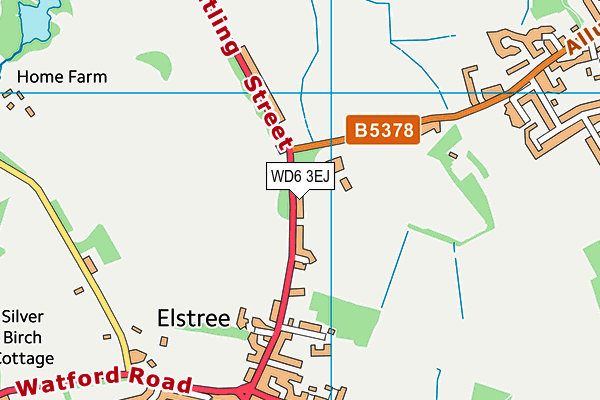 WD6 3EJ map - OS VectorMap District (Ordnance Survey) WD6 3EJ map - OS VectorMap District (Ordnance Survey)