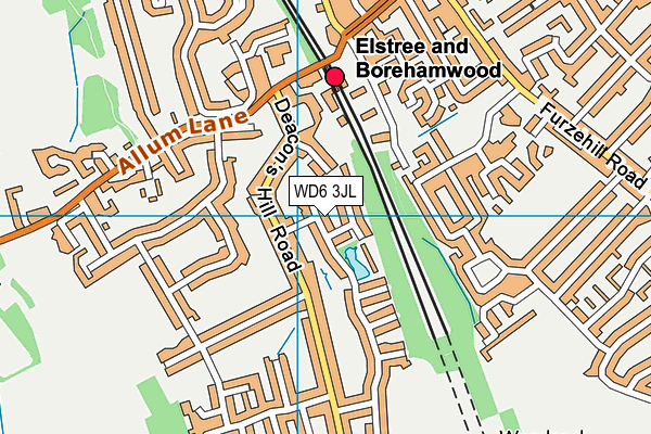 WD6 3JL map - OS VectorMap District (Ordnance Survey) WD6 3JL map - OS VectorMap District (Ordnance Survey)