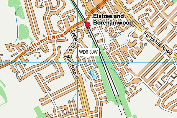 WD6 3JW map - OS VectorMap District (Ordnance Survey) WD6 3JW map - OS VectorMap District (Ordnance Survey)