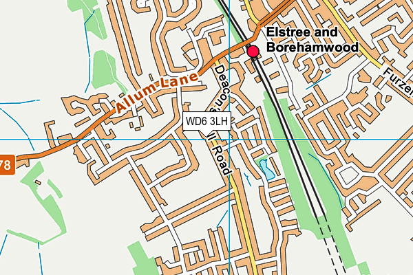 WD6 3LH map - OS VectorMap District (Ordnance Survey) WD6 3LH map - OS VectorMap District (Ordnance Survey)