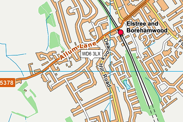 WD6 3LX map - OS VectorMap District (Ordnance Survey) WD6 3LX map - OS VectorMap District (Ordnance Survey)